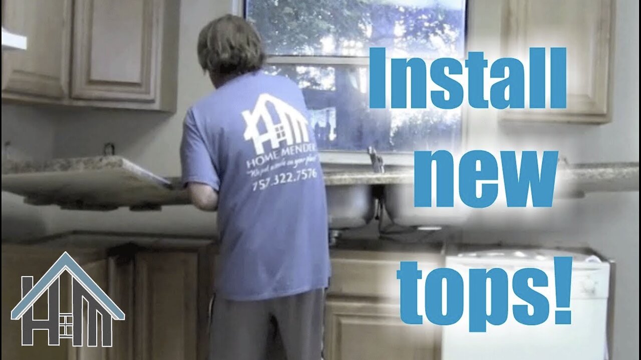 How to install kitchen counter tops, sink, faucet. Easy! Home Mender