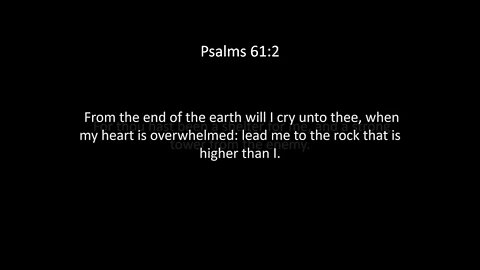 Psalms Chapter 61