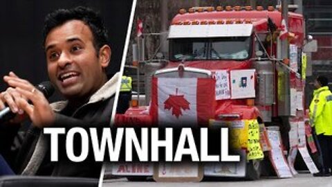 Vivek Ramaswamy Iowa Townhall with Truckers feat. Ezra Levant