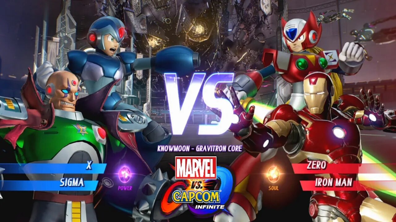 X & Sigma VS Zero & Iron Man Marvel vs Capcom Infinite