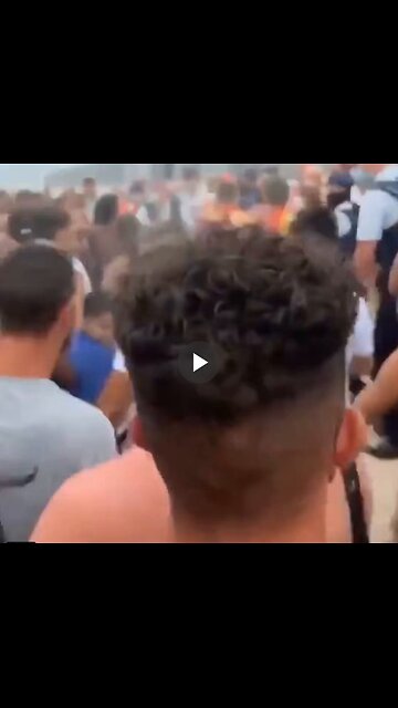 This is a beach in Belgium. I’m sure you can guess who’s causing trouble.