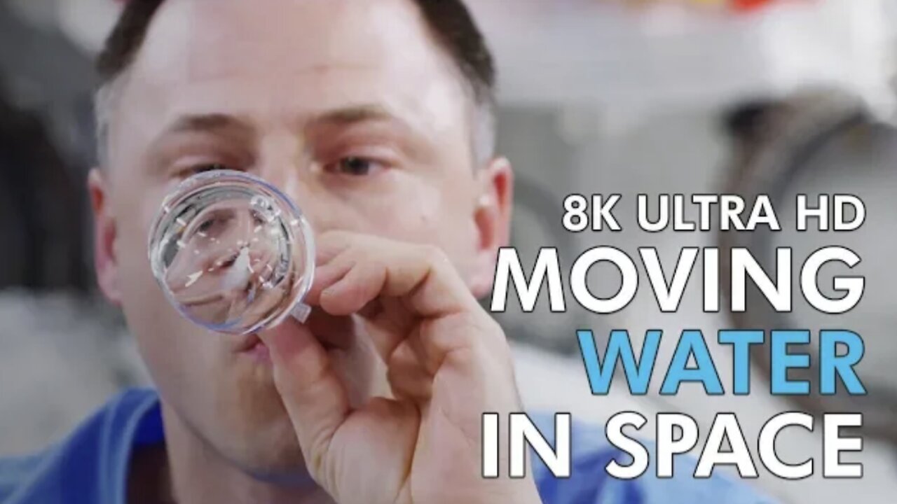 Moving Water in Space - 8K Ultra HD