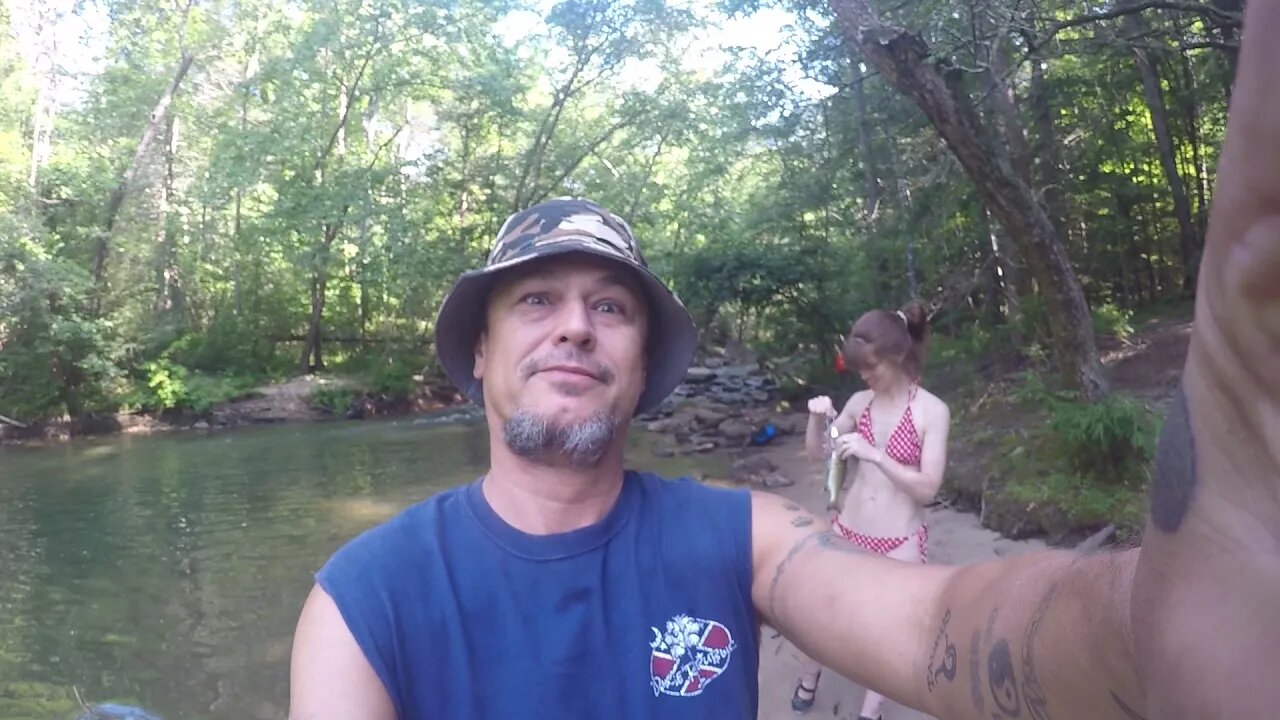 Wifey poo catches smallmouth bass too!