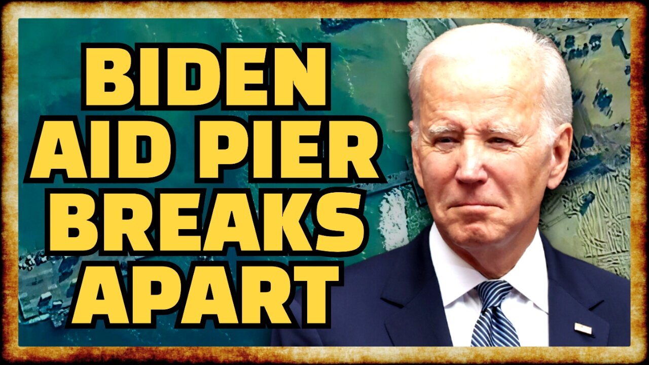 Biden's Gaza Aid Pier UNVIABLE Due To "Rough Seas"