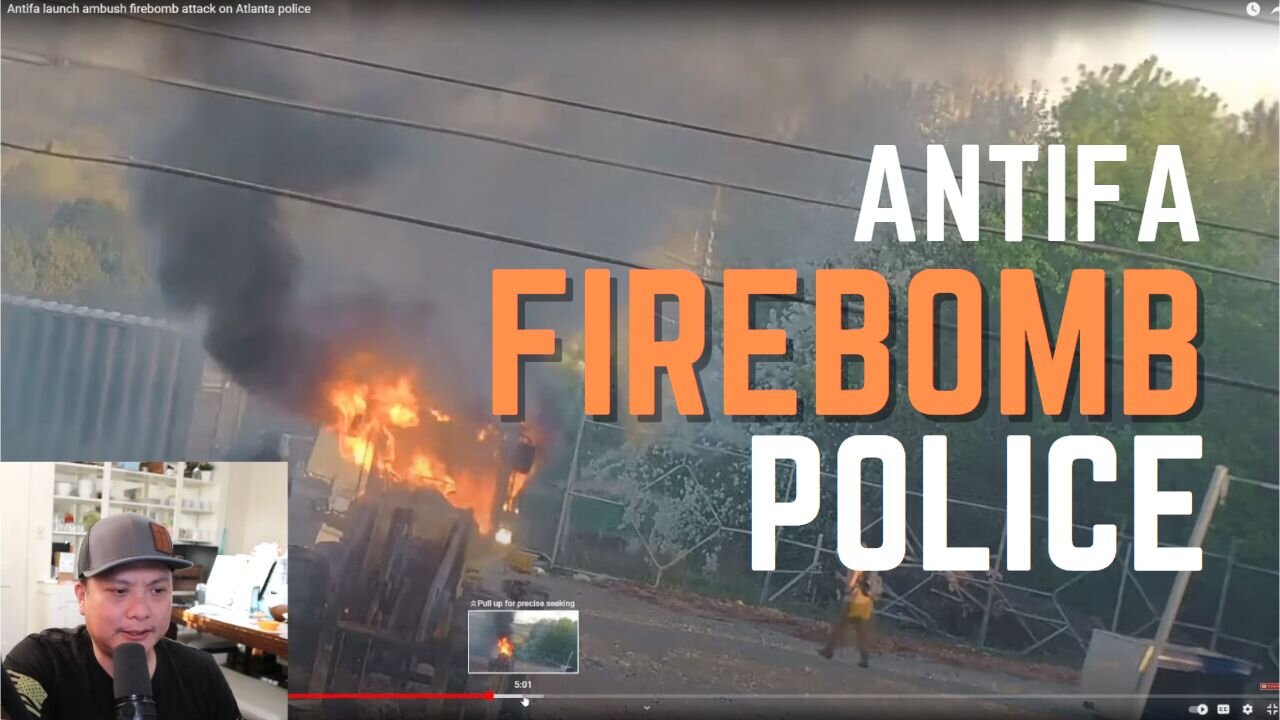 Antifa Firebombs Atlanta Police 03/06/2023