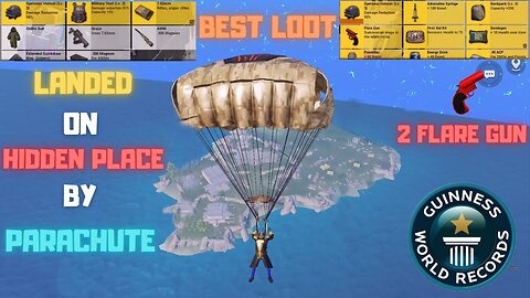 Traveling To Spawn Island Hidden Place By Parachute Got 2 Flare Gun Best Loot World Record Pubg