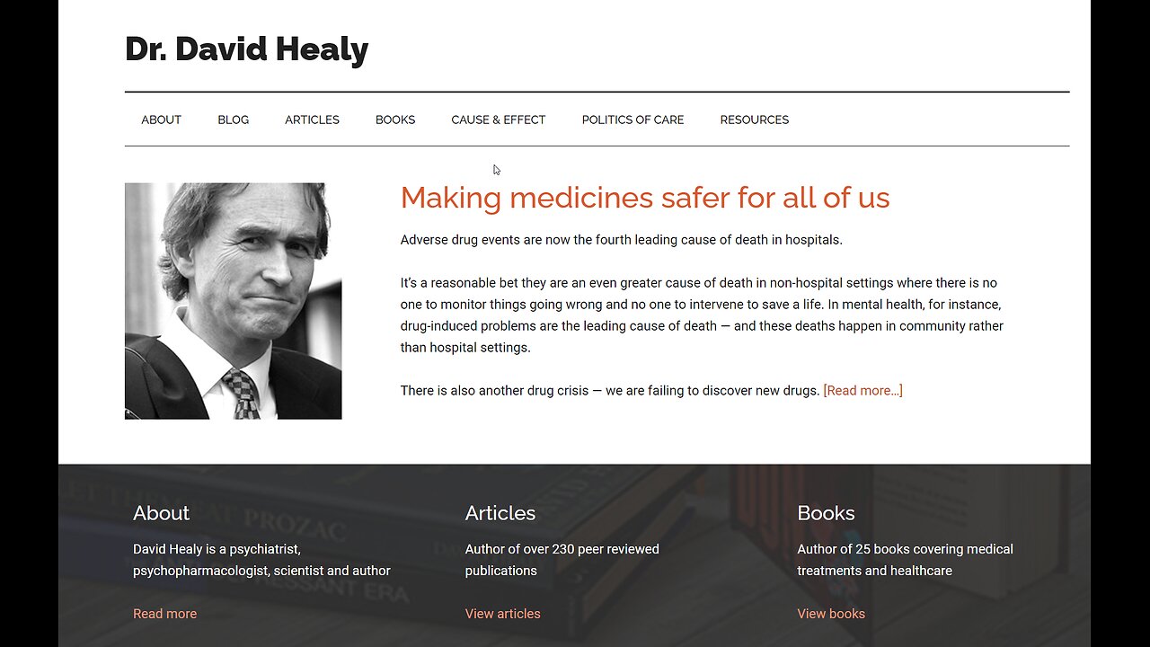 Dr. David Healy