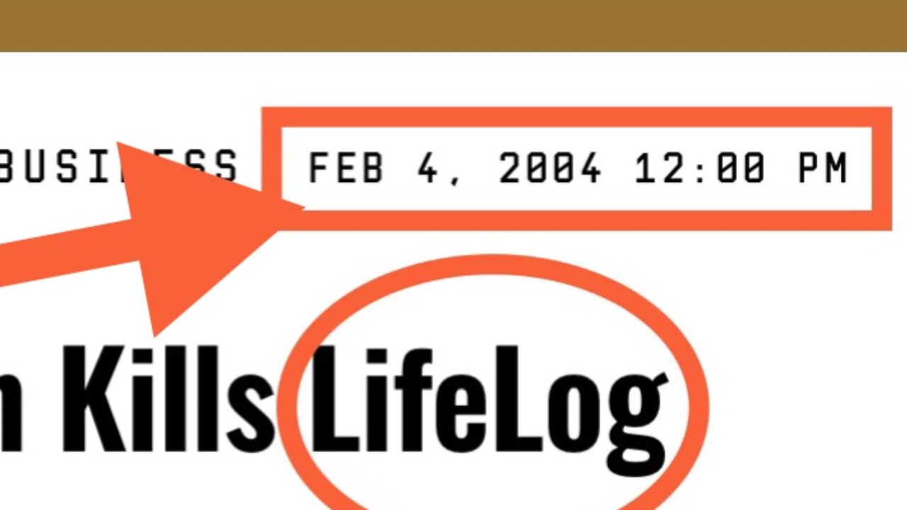 Lifelog = Facebook = C_A