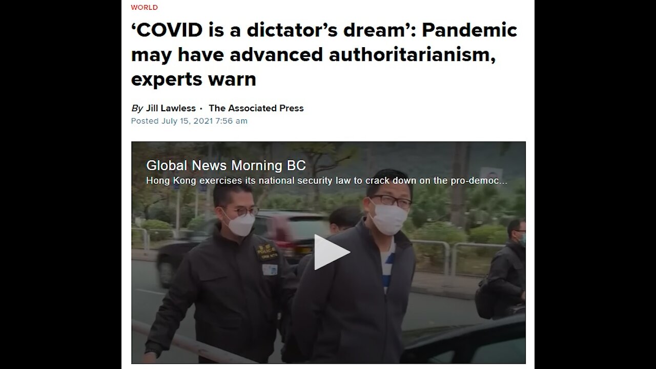 Covid Is A Dictator's Wet Dream