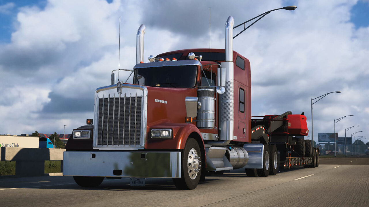 Driving a Kenworth W900 from Grand Island to North Platte with a Boomlift on Board