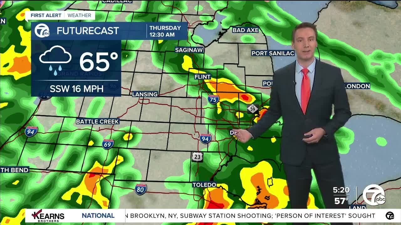 Metro Detroit Forecast: Strong storms possible later today and tonight