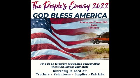 The People Convoy - Planned & need updates