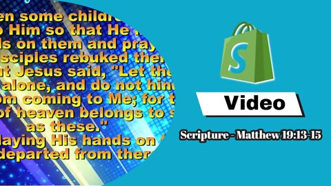 Video Scripture Matthew 19 13 15