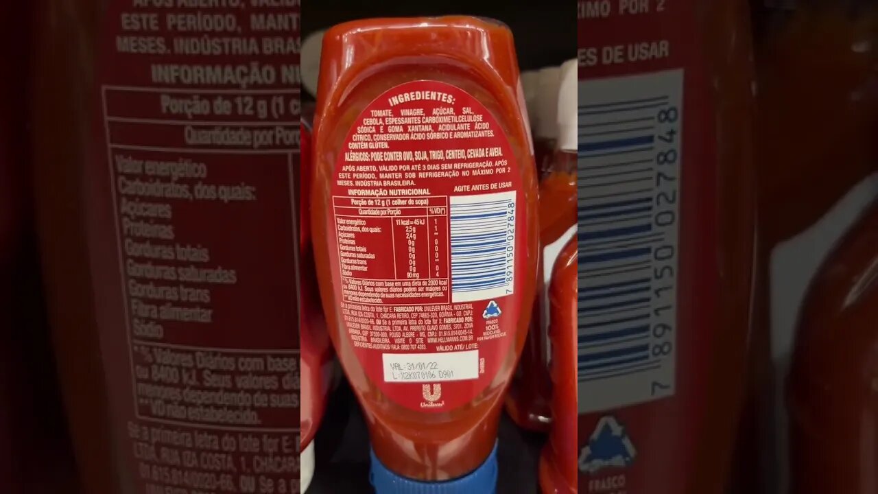 COMO ESCOLHER O MELHOR E MAIS SAUDÁVEL KETCHUP DO MERCADO... #Shorts