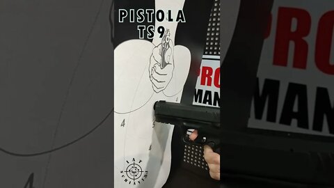 Atirei a QUEIMA ROUPA com a Pistola TS9 #shorts