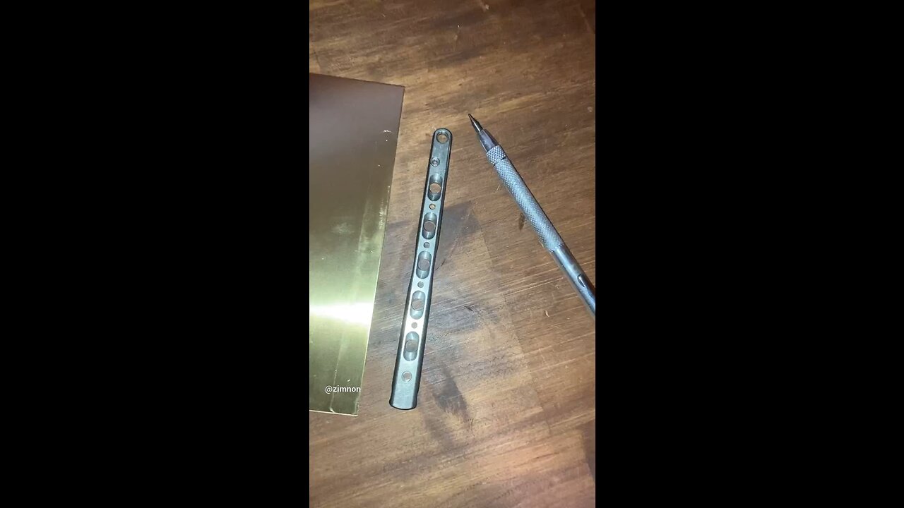 Templating Brass Balisong Parts