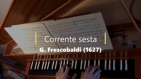 G. Frescobaldi: Corrente sesta (1627)