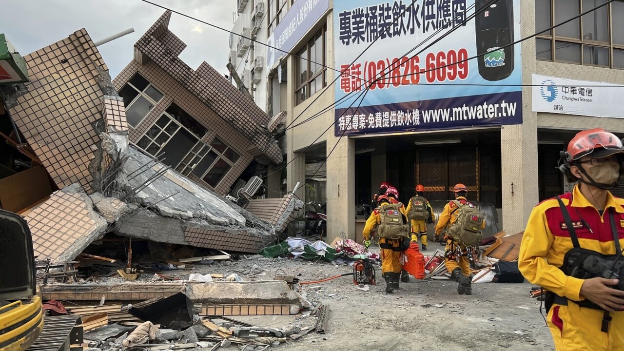 Strong Earthquake In Taiwan Traps People, Derails Train