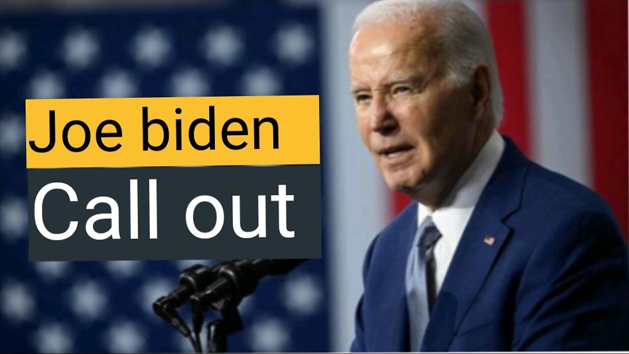 Joe biden call news today