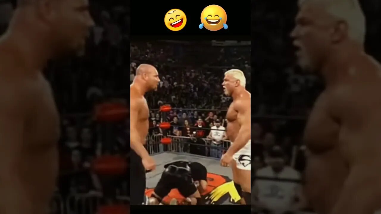 Goldberg vs Scott steiner! Funny scenes #shortsvideo #shorts