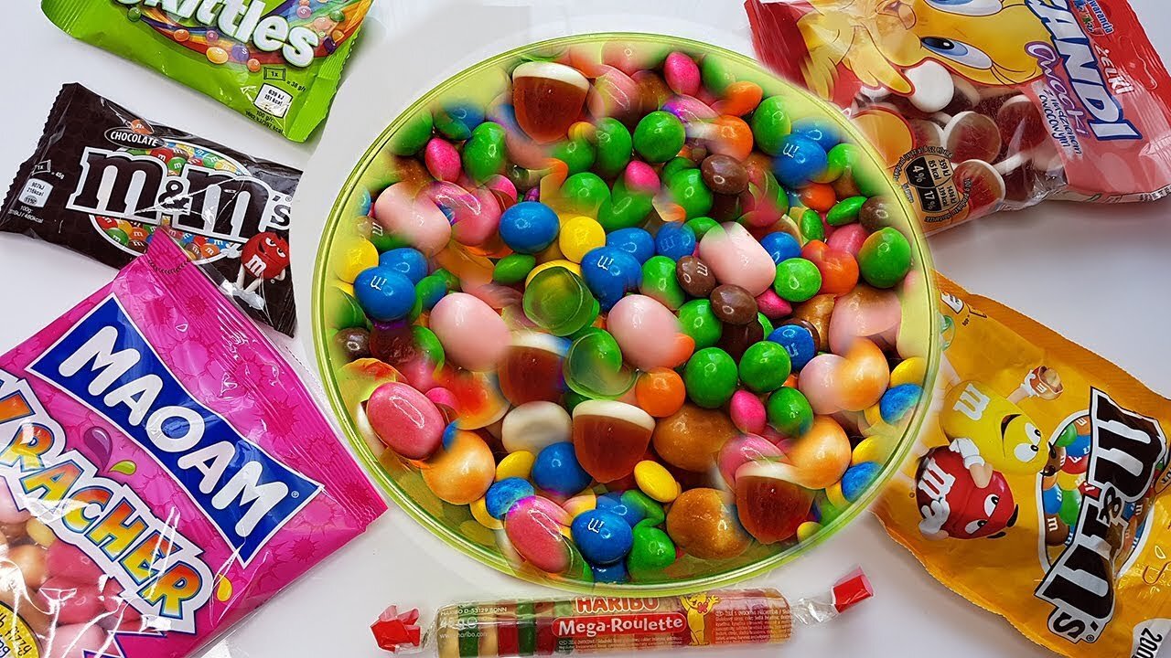 Satisfying ASMR Magic Rainbow Candy Mixing