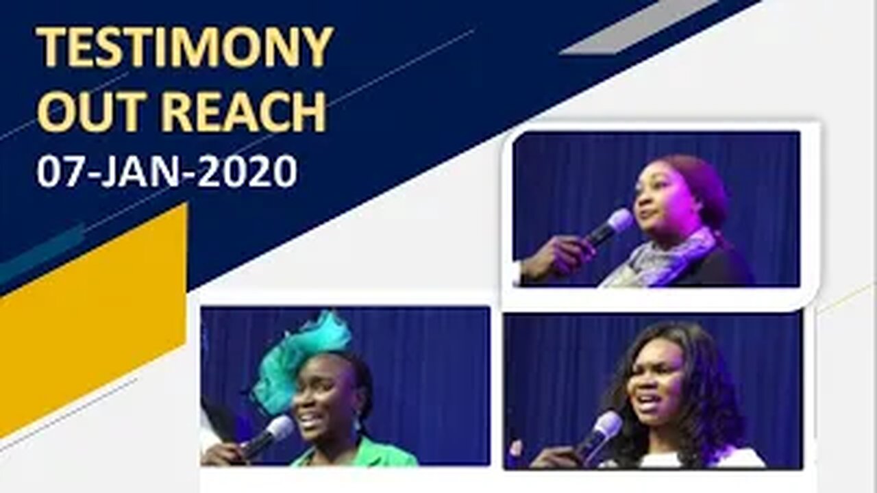 Testimony Out Reach 07-JAN-2020