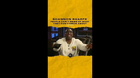 #shannonsharpe people can’t mess up what they don’t know about. 🎥 @ClubShayShay