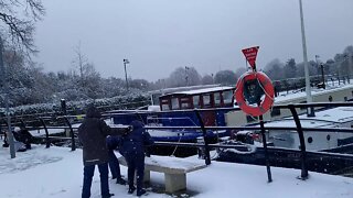 Snowing in Brentford, West London. 20210124