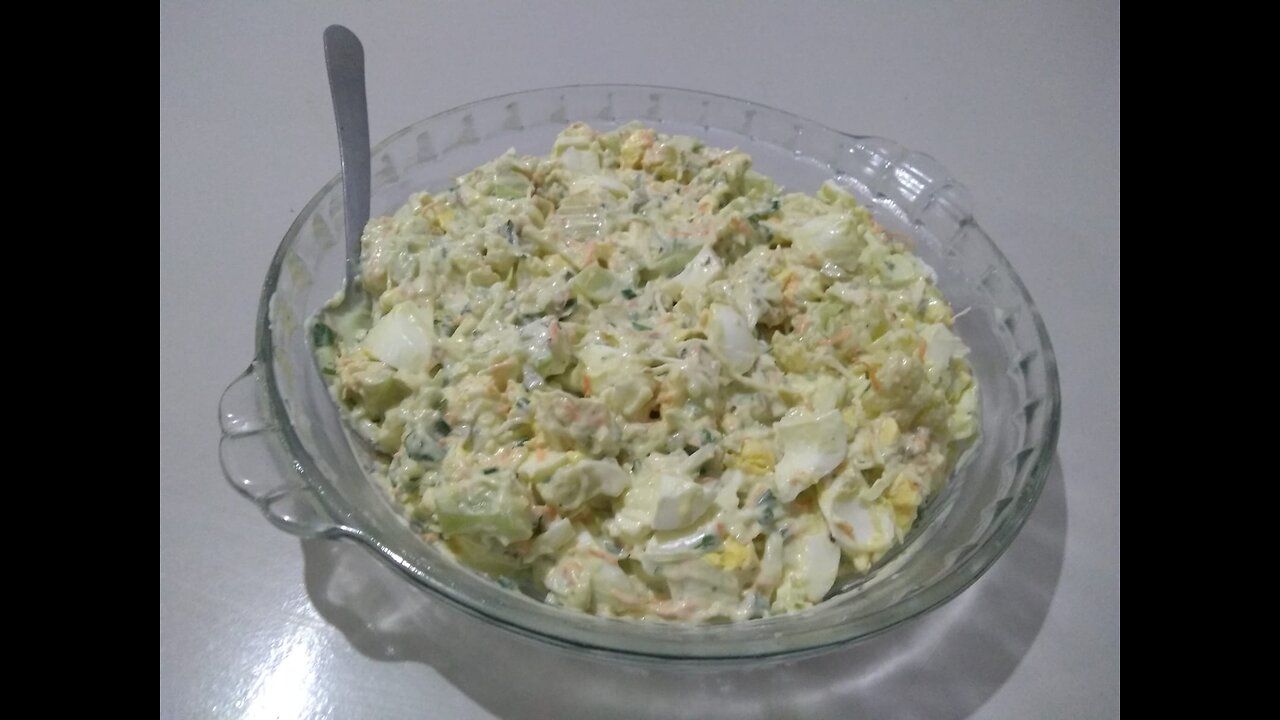 DELICIOUS CAULIFLOWER SALAD WITH EGGS AND HOMEMADE MAYONNAISE