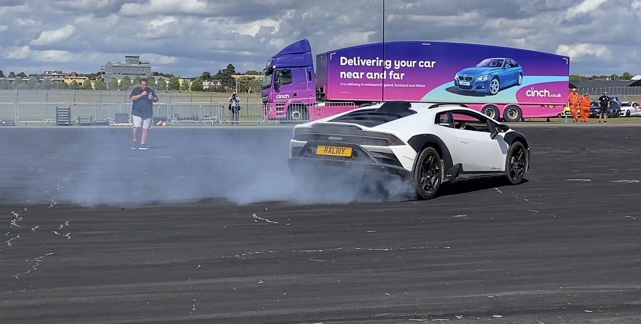 LAMBORGHINI STERRATO 4WD DRIFTING @MarkMcCann64 AT THE BRTISH MOTOR SHOW