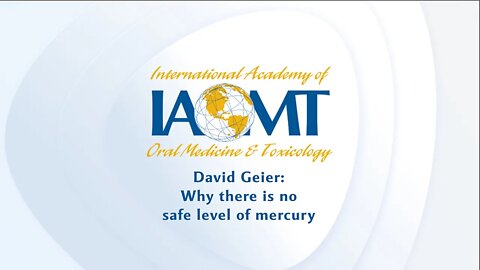 David Geier: The risks of mercury in relation to dose, disease, susceptibility, and glutathione