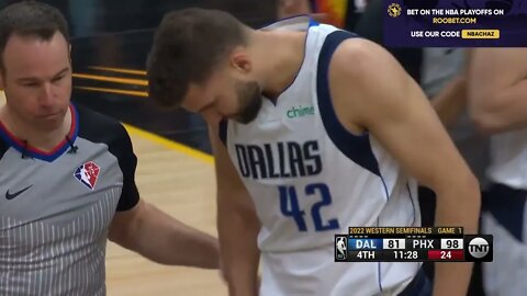 Maxi Kleber's Spine ALMOST Breaks after JaVale McGee nudged HIM.