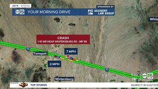 Deadly crash impacting traffic on I-10 west of the Valley