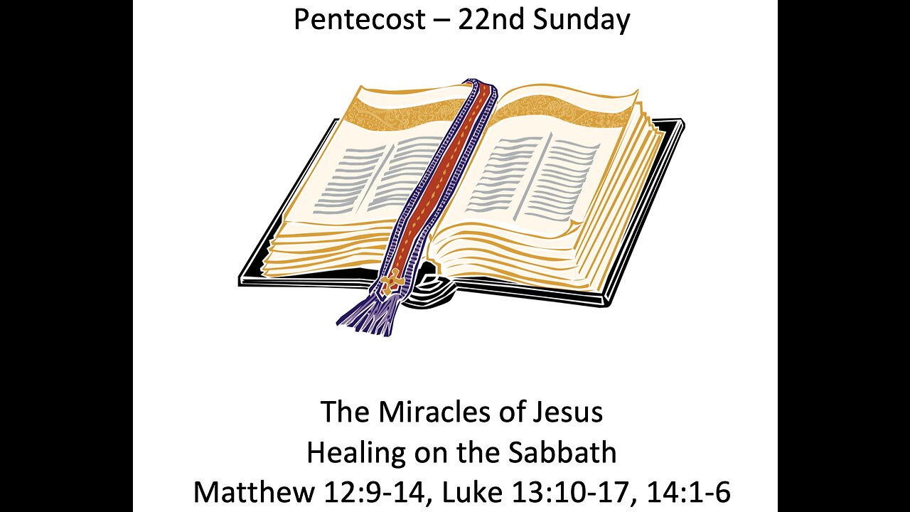 22-11-06 Sunday Elective - Miracles - Sabbath