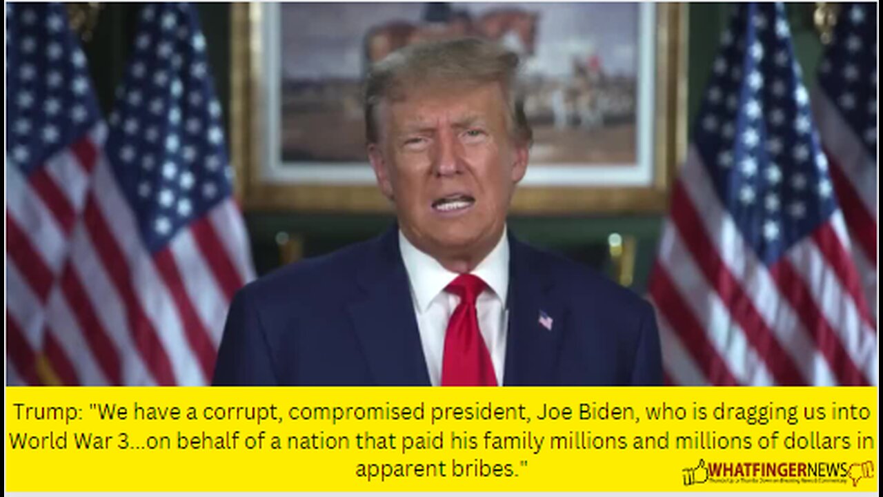 Trump: We have a corrupt, compromised president, Joe Biden, who is dragging us