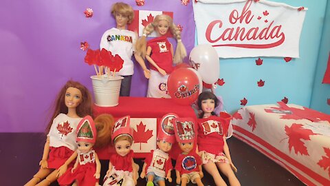 Canada Day Celebration 2021 ! Barbie's twin daughters, Addie and Ashley