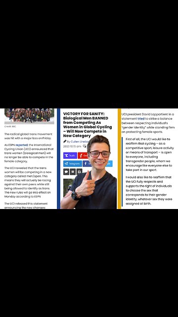 Victor Reacts: MEN Banned From WOMEN’S Cycling! Common Sense Wins!