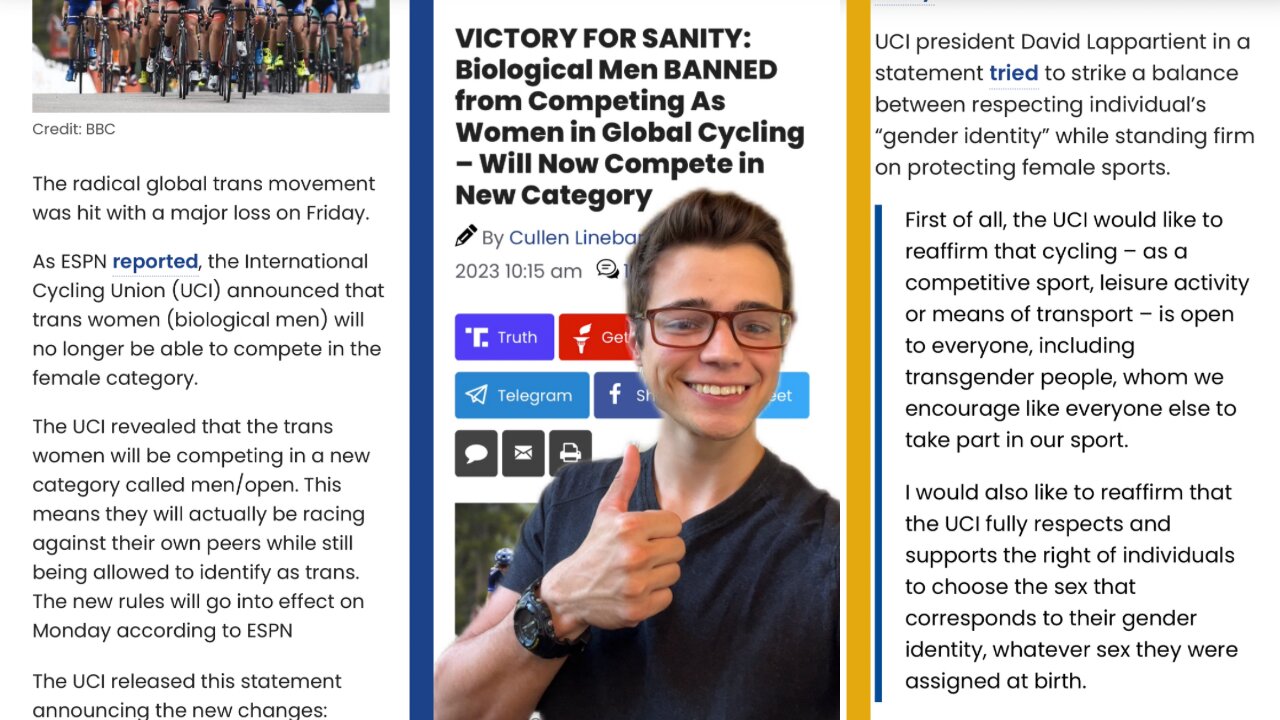 Victor Reacts: MEN Banned From WOMEN’S Cycling! Common Sense Wins!