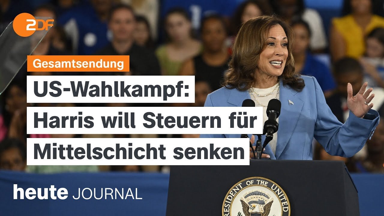 heute journal vom 17.08.2024, Harris Wirtschaftsideen, Waldbrände in Türkei, CSD in Leipzig