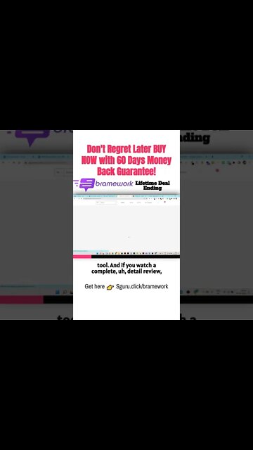 Bramework Lifetime Deal Ending | Don't Regret Later BUY NOW with 60 Days Money Back Guarantee!