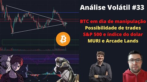 Análise Volátil #33 - BTC volátil hoje