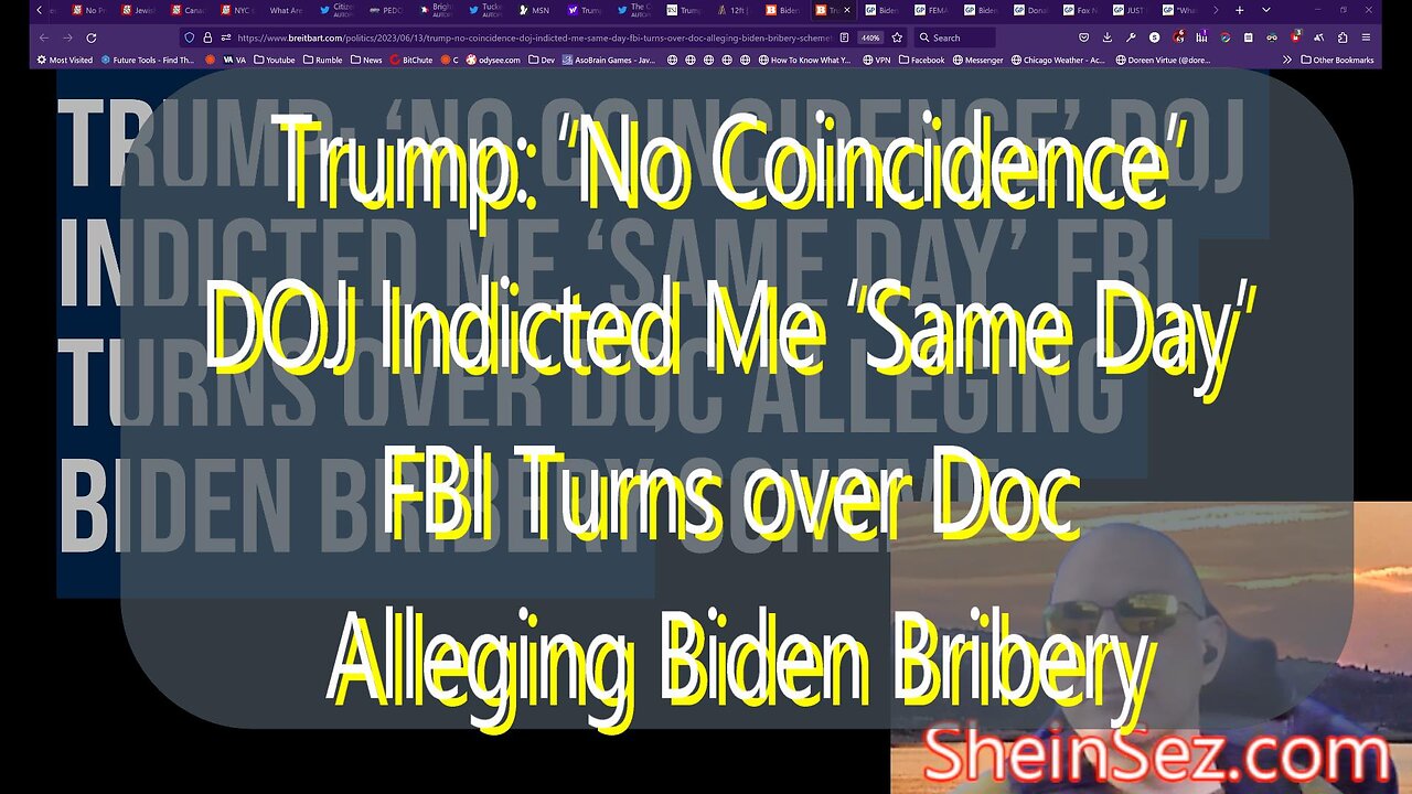 Trump: ‘No Coincidence’ DOJ Indicted ‘Same Day’ FBI Turns over Biden Bribery Doc-SheinSez 200