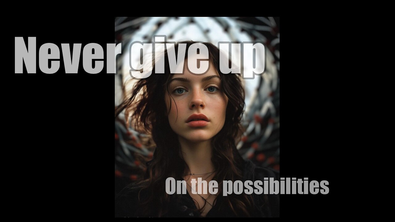 Never give up on the possibilities