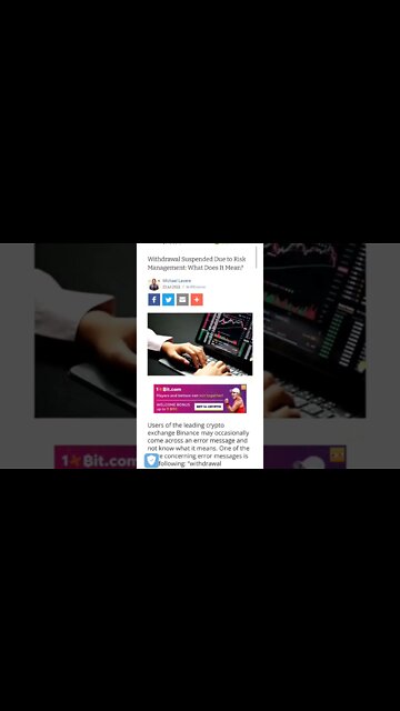 Binance! Withdrawal Suspended Due to Risk Management: What Does It Mean? #cryptomash #cryptonews
