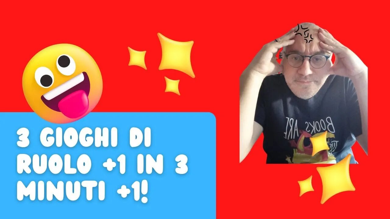 3 giochi di ruolo +1 in 3 minuti + 1!
