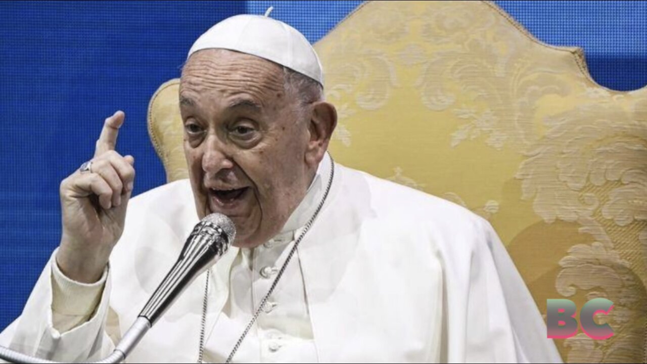 Pope takes aim at guns and condoms at pro-birth conference