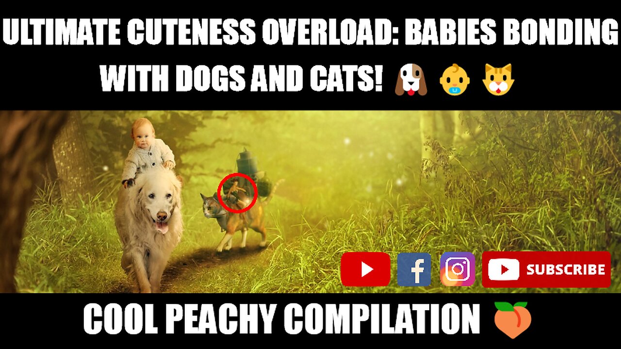 Ultimate Cuteness Overload: Babies Bonding with Dogs and Cats! 🐶👶🐱 | Cool Peachy Compilation 🍑