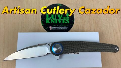 Artisan Cutlery Cazador / includes disassembly/ interesting design/super sharp and lightweight !