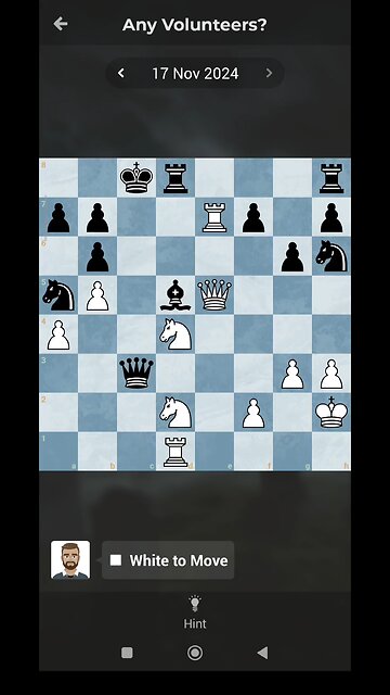 Daily Chess Puzzle 17/11/2024