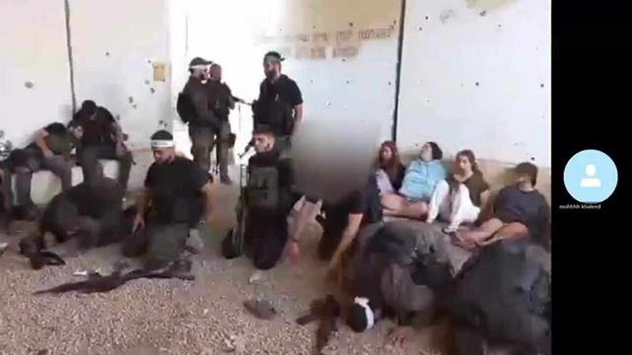 New footage from October the 7th shows how Israeli female soldiers are taken prisoner.